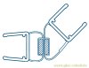 Artikelbild 1 des Artikels “135 Grad Magnet-Duschdichtung für 10-12mm Glas (2500mm) “