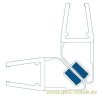 Artikelbild 1 des Artikels “90 Grad Magnet-Duschdichtung für 10-12mm Glas (2500mm) “