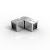 Artikelbild 1 des Artikels “Eckverbinder verstellbar 90-180° für quadr. Stabilisierungsstange 15x15 glanzverchromt“