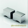 Artikelbild 1 des Artikels “eckiger beidseitiger Glastürknopf  für 6-13,52 mm Glas für 12 mm Bohrung glanzverchromt“