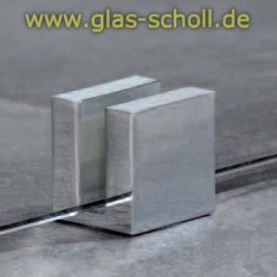 eckiger Boden-/Deckenklemmhalter Quadrat DIESER ARTIKEL LÄUFT AUS glanzverchromt