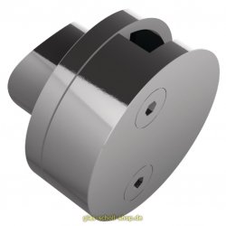 Endklemmbefestigung Edelstahl matt zur Montage an Flachprofilen oder Rundrohren 