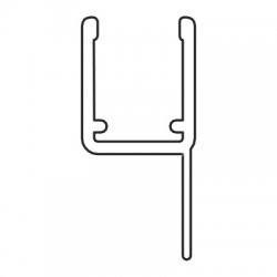 untere Hart-Weich-Lippendichtung (2010mm) Duschdichtung für 6-8mm Glas 