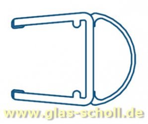 seitliche Streifdichtung (2500mm) Duschdichtung für 10-12mm Glas 