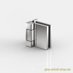 FlinterPro Duschtürband Glas-Wand 90° nach außen öffnend glanzverchromt