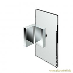 Nivello+ 90° Winkelhalter Glas-Wand AUSSENBEFESTIGUNG flächenbündig glanzverchromt