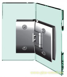 Pontere 135° Glas-Glas Duschpendeltürband (beidseitig öffnend) glanzverchromt