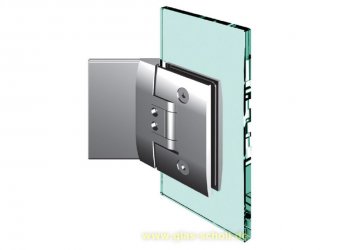 Pontere 135° Glas-Wand Duschpendeltürband (einseitige Befestigungslasche) glanzverchromt