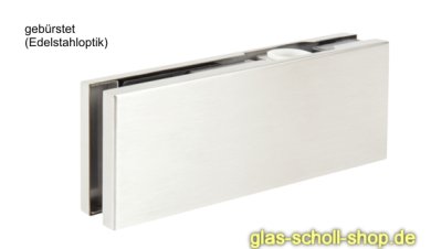 Alva Eckbeschlag PT20 plus in gebürstet (oben) gebürstet (Edelstahllook)
