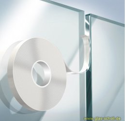 Duplocoll® doppelseitiges Klebeband, randpassiviert Glasdicke 12-12,76mm b=9mm