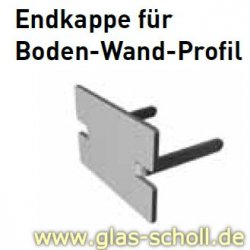 Wandanschluss links/rechts für Kantenschutz U-Profil, eckig - Edelstahl –  ETG GmbH