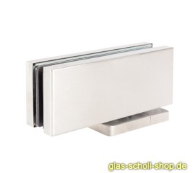 Hydraulischer Bodentürschließer ALVA EN3 mit Öffnungsdämpfung ohne Bodenkasten für Türen -1m Edelstahl gebürstet (mit 90° Feststellung)