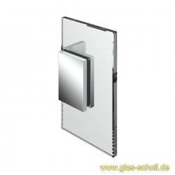Flamea+ Winkelverbinder 90° Glas-Wand Edelstahlfinish PVD