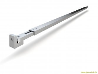 rechteckige Stabilisierungsstange WAND-WAND verstellbar (Länge auswählen) Länge auswählen
