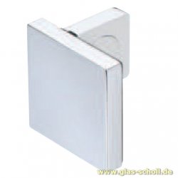 GRAL BH2401 flächenbündiger Glas-Wand Winkelbeschlag glanzverchromt