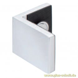 GRAL BH2401 flächenbündiger Glas-Glas Winkelbeschlag glanzverchromt