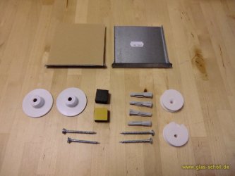 unsichtbares Spiegelmontageset -0,8m² (max. 12kg) 