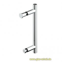 Stoßgriff einseitig erhaben, mit aufschraubbaren Griffstück Edelstahl