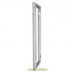 beidseitiger Edelstahl U-Türgriff für 8-12 mm Glas matt gebürstet