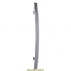 einseitiger Edelstahl Stoßgriff matt, zur geraden Montage  für 8-12 mm Glas 