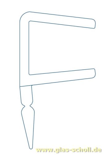 Artikelbild des Artikels “Dichtprofil 11mm für Schiebetüren mit Lippe (2500mm) Duschdichtung 6-8mm Glas -ÜBERLÄNGE “