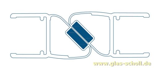 Artikelbild des Artikels “180 Grad (versetzt) Magnet-Duschdichtung für 10-12mm Glas (2500mm) “