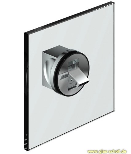 Artikelbild des Artikels “einseitig flächenbündiger Glastürgriff, für 8-10mm Glasstärke glanzverchromt“