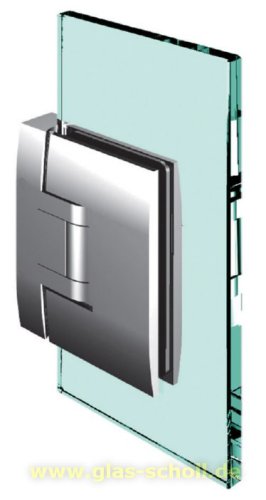 Artikelbild des Artikels “Pontere 90° Glas-Wand Duschpendeltürband (verdeckte dezente schmale Anschraublasche) glanzverchromt“