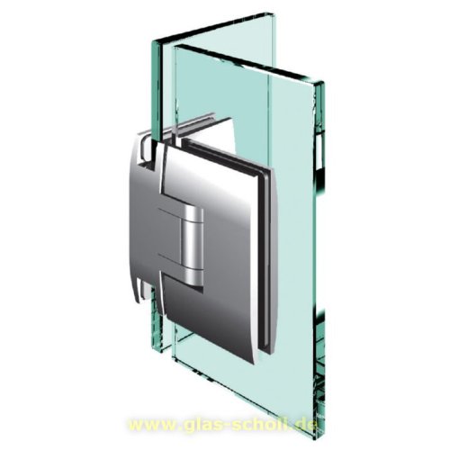 Artikelbild des Artikels “Pontere 90° Glas-Glas Duschpendeltürband glanzverchromt“