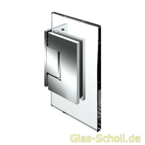 Artikelbild des Artikels “Modesta/Luno Duschpendeltürbeschlag Glas-Wand 90° für 6-12 mm Glas (einseitige Lasche) glanzverchromt“