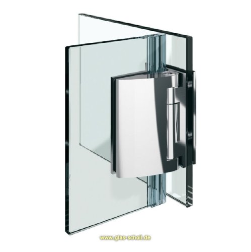 Artikelbild des Artikels “Pillango 90° Glas-Glas Duschtürband/- Anschlagband glanzverchromt“