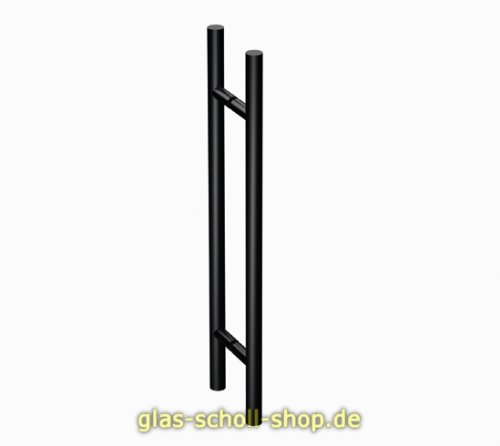 Artikelbild des Artikels “Edelstahl Stangengriff beidseitig d=25 mm Länge 500 mm schwarz pulverbeschichtet 500 mm - schwarz pulverbeschichtet“