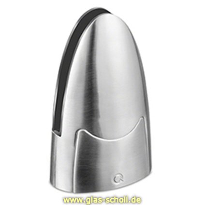 Artikelbild des Artikels “Edelstahl Bodenglasklemme gebürstet für vertikale Glasbefestigung “