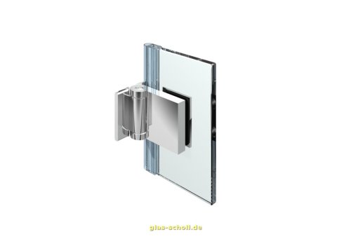 Artikelbild des Artikels “Flinter Glas-Wand 90 Grad Duschtürband nach außen öffnend mit beidseitiger Lasche glanzverchromt“