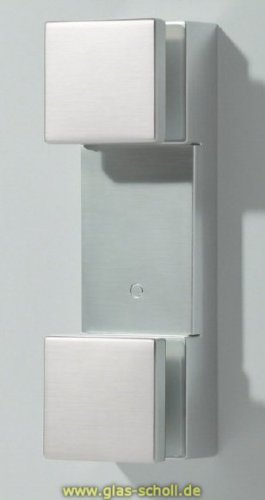 Artikelbild des Artikels “Edelstahl Glasadapter gebürstet für vertikale Glasbefestigung von Ganzglasgeländern “