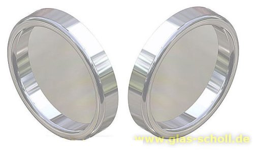 Artikelbild des Artikels “beidseitig aufklebbare Edelstahl Griffmuschel d=60 (Paar) Edelstahl geschliffen“