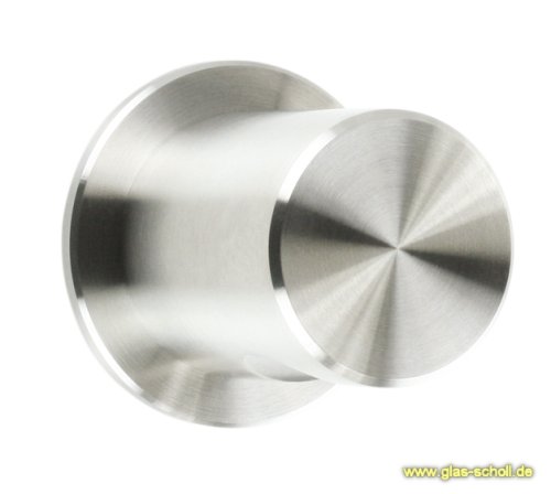 Artikelbild des Artikels “Runder MWE Edelstahl-Türknauf beidseitig d=40/45 Bohrung=16mm geschliffen (Korn 600 strichmatt)“