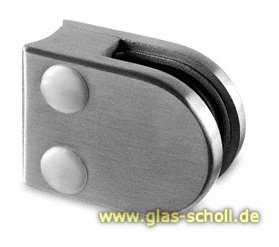 Artikelbild des Artikels “Glasklemmenhalter Edelstahl rund (4er-Set) für Rundrohr gebürstet“