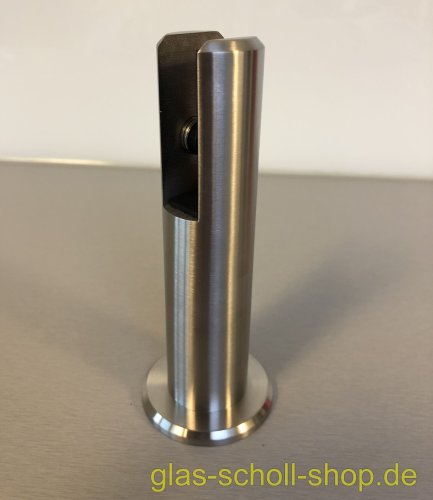 Artikelbild des Artikels “Edelstahl Boden-Glashalter für vertikale Glasbefestigung Edelstahl geschliffen“