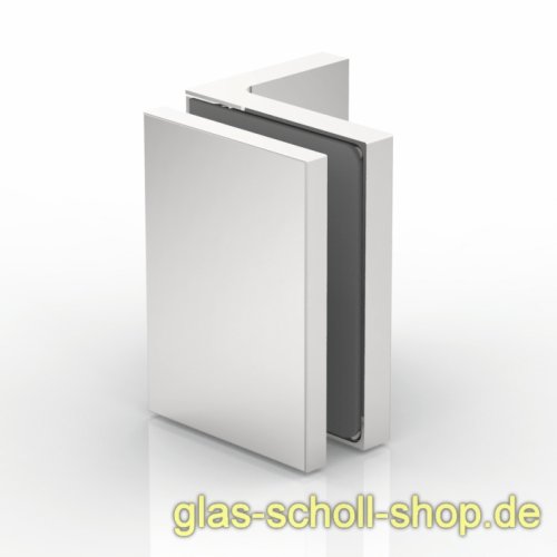 Artikelbild des Artikels “Flamea-Flinter-Nivello-Fluture 90° Glas-Wand Winkelverbinder (keine sichtbare Schrauben) glanzverchromt“