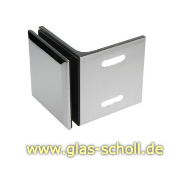 Artikelbild des Artikels “Milano 90° Glas-Wand Winkelhalter (ohne Schraubenabdeckplatte) glanzverchromt“