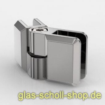 SET aus 4x flexibler Glasverbinder für Glasscheiben Edelstahleffekt (4 Stück)