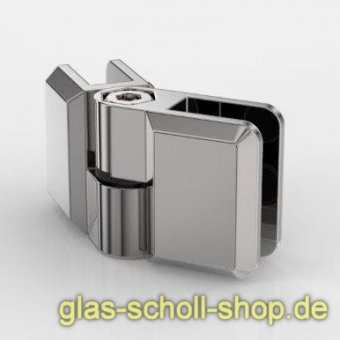SET aus 4x flexibler Glasverbinder für Glasscheiben Edelstahleffekt (4 Stück)