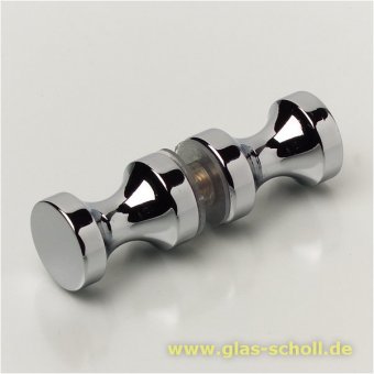 beidseitiger Türgriff d=20mm für Lochbohrung 10mm glanzverchromt