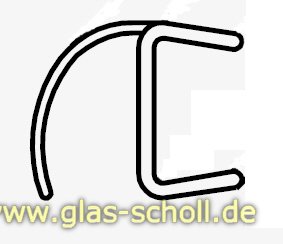 schlanke Spaltdichtung mit gebogener Weichlippe (2010mm) Duschdichtung für 8mm Glas 