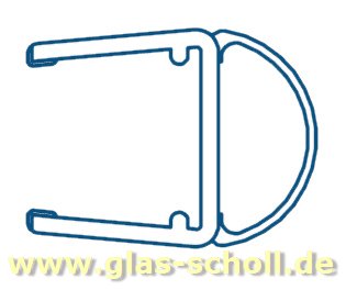 seitliche Streifdichtung (2500mm) Duschdichtung für 10-12mm Glas 