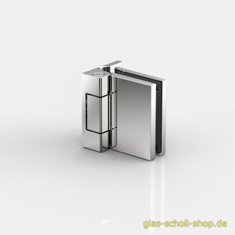 FlinterPro Duschtürband Glas-Wand 90° nach außen öffnend glanzverchromt