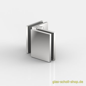 FlinterPro Duschtürband Glas-Glas 90° nach außen öffnend glanzverchromt