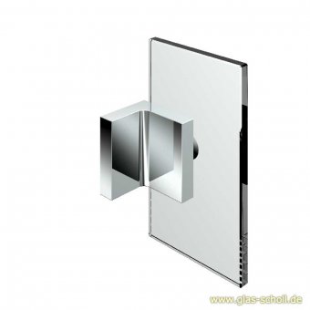 Nivello+ 90° Winkelhalter Glas-Wand AUSSENBEFESTIGUNG flächenbündig glanzverchromt