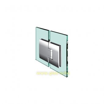 Pontere 180° Glas-Glas Duschpendeltürband (beidseitig öffnend) Edelstahlfinish PVD